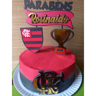 Topper para Bolo Festa Flamengo - Rizzo Embalagens