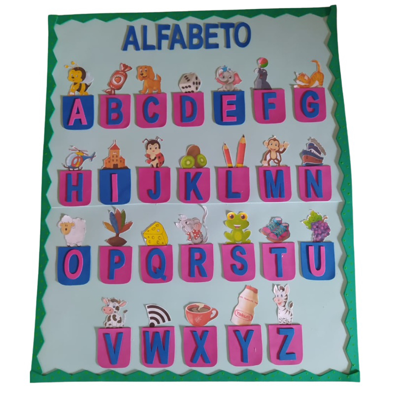 Painel Alfabeto em EVA para Decoração Escolar | Shopee Brasil