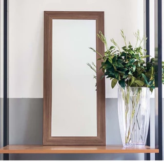 Espelho Decorativo Com Moldura Em Madeira Color 72 cm Retangular - Objetos De Decoração Euroquadros