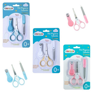 kit higiene 3 peças infantil enxoval pimpolho bebê bebê