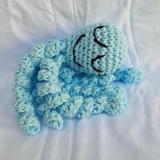 Polvo de croche para bebê | polvinho amigurumi 100% algodão | pelúcia infantil