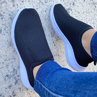 Tenis Meia Feminino -Tênis Feminino Liso, Conforto Leve e Macio