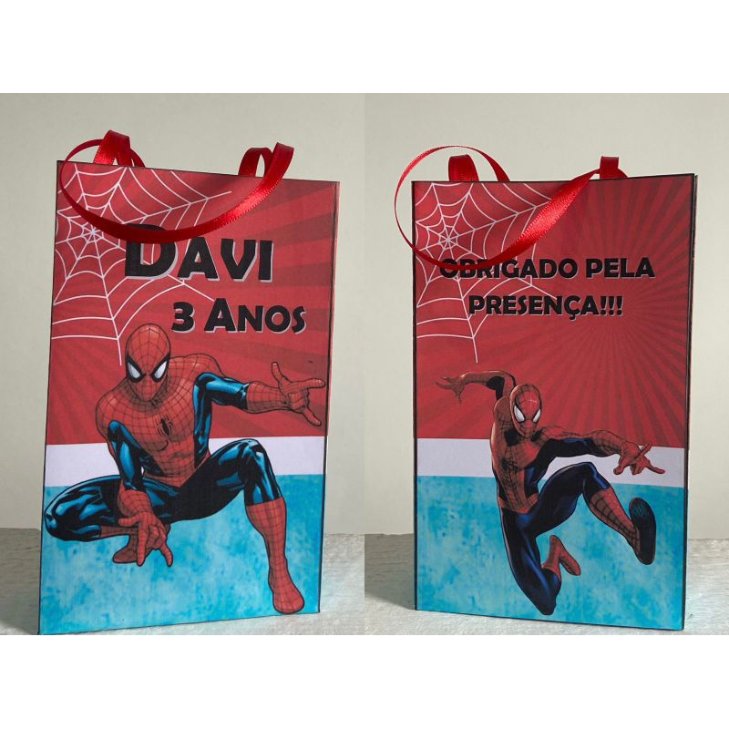 Sacolinha personalizada Homem aranha 15unidades | Shopee Brasil