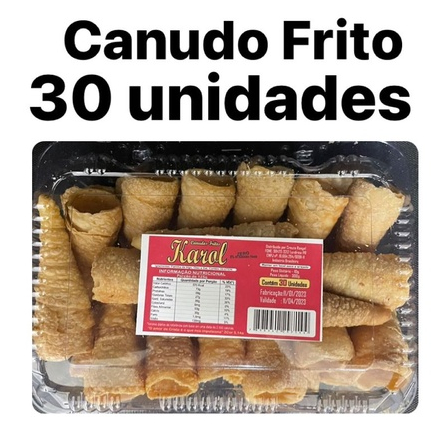 Canudo Frito Sem Recheio Caixa com 30 unidades