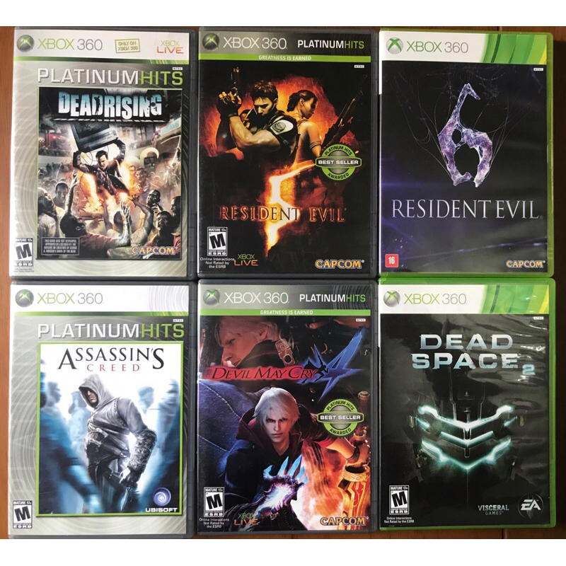 Jogos originais Xbox 360 - Devil May Cry Resident Evil Assassins creed Dead space