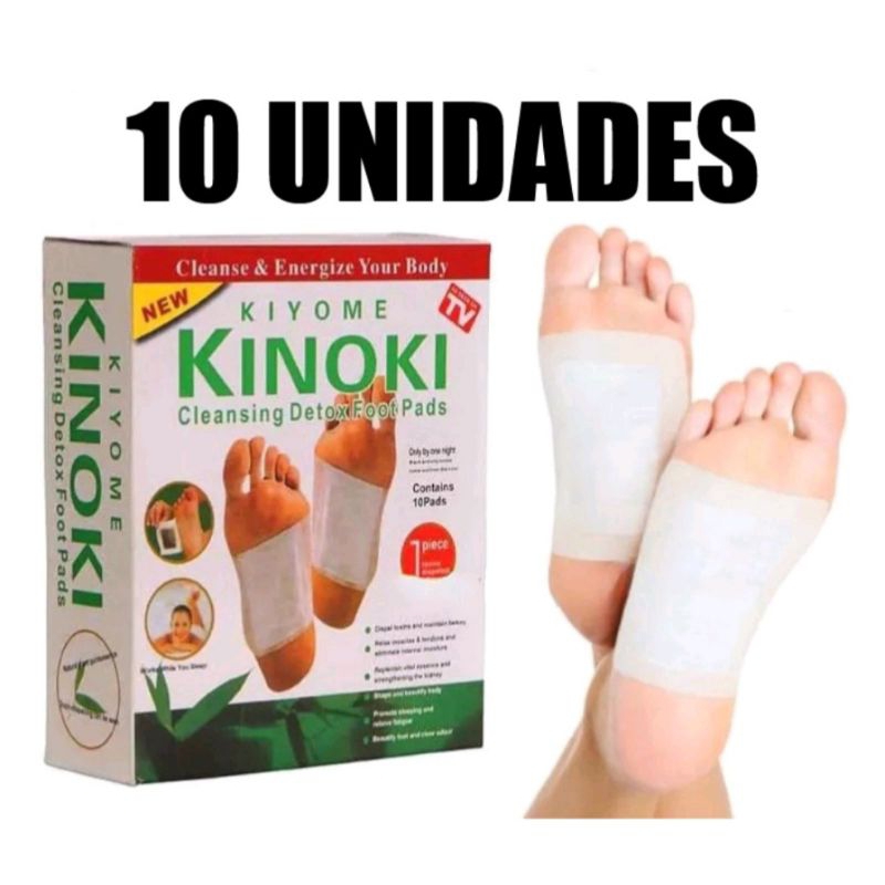 Detox dos pés adesivo Kinoki eliminador de toxinas tratamento natural produto natural kit com 10 adesivos