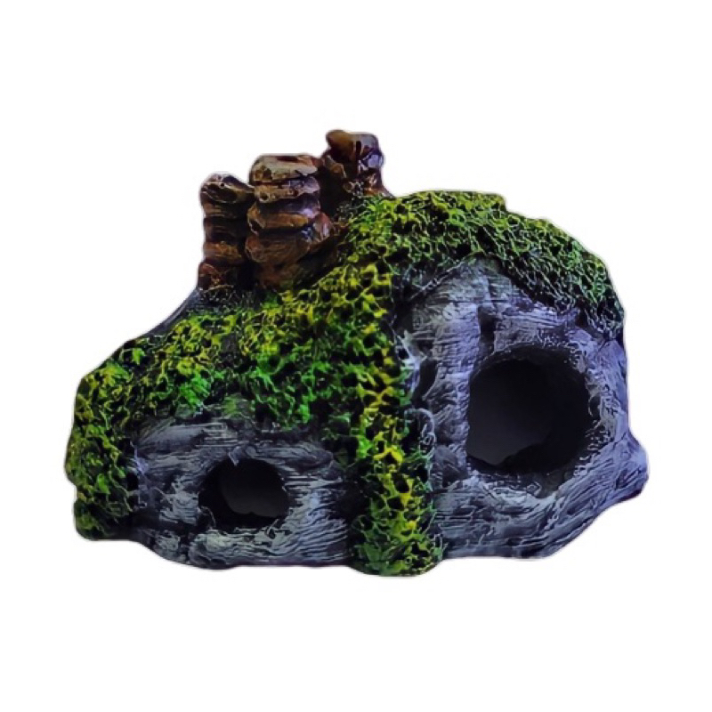 Enfeite Aquário Gruta Nemo E Toca Betta De Resina