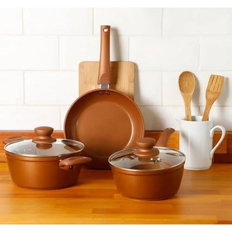 Jogo de Panelas La cuisine revestimento cerâmica (não gruda