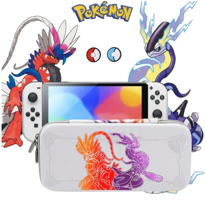 Case Capa Pokémon Scarlet e Violet Nintendo Switch + Grip Pokémon ...