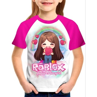 Camiseta Camisa Frente E Costas Roblox Game Jogo Kids Arte8