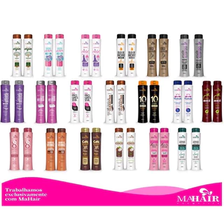 Shampoo e Condicionador Kit 2 Unidades Linha Completa Mahair!