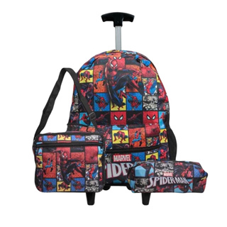 Mochila de Rodinhas 360 Marvel Homem Aranha Azul - Pedagógica - Papelaria,  Livraria, Artesanato, Festa e Fantasia