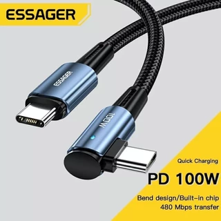 Cabo Essager 100w 90 graus Tipo C Para Gamers