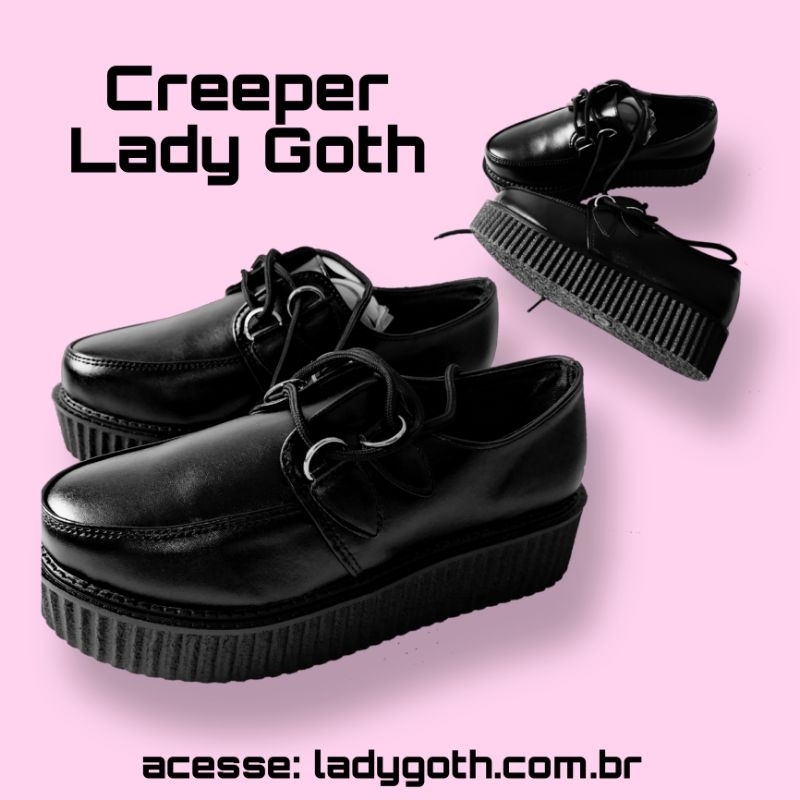 8 melhor ideia de creeper sapato  creeper sapato, sapatos góticos, sapatos