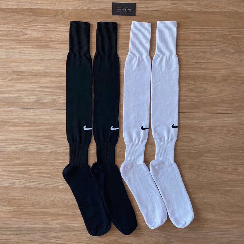 1 Par Meião Futebol Jogador Branco Preto 38-44 Meião Longo Meião Esporte Meião com logo