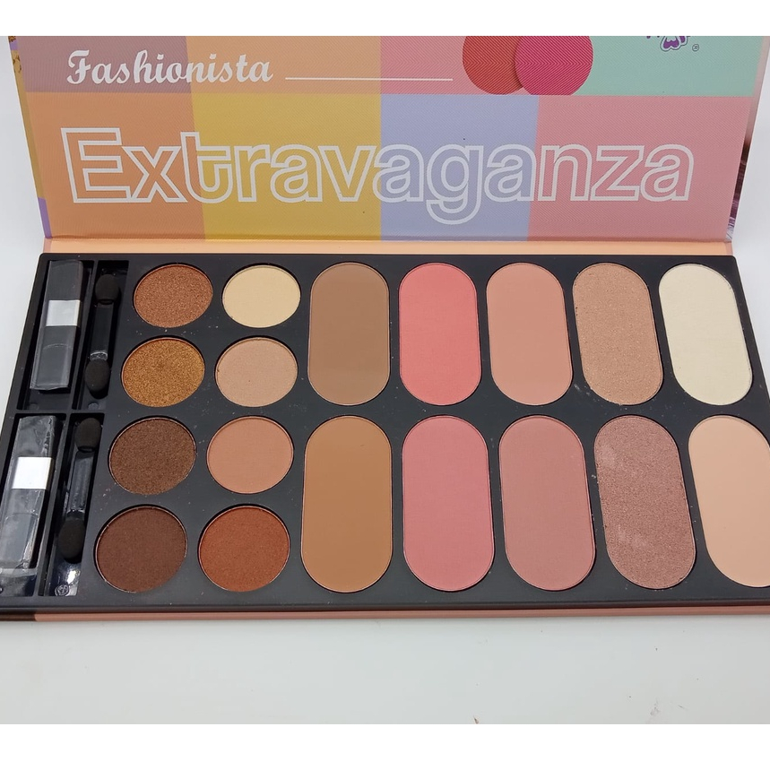 Paleta Profissional/ Extravaganza Da Venas Com Po, Blush, Contorno e Sombra.