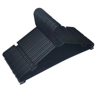 50 Cabides Preto Adulto + Kit Prendedor De Roupas Envio Imediato