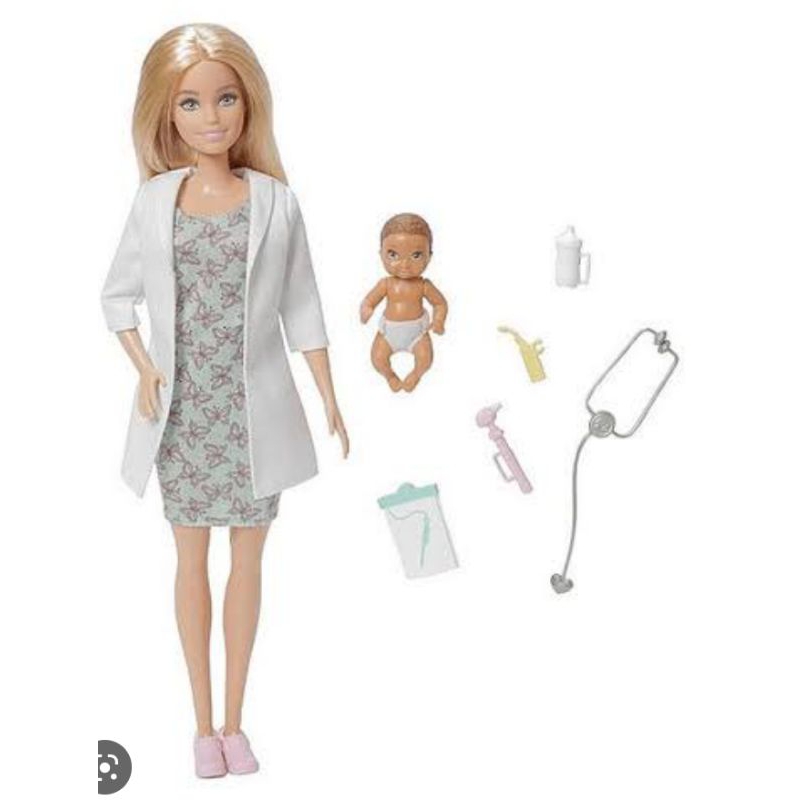 Boneca Barbie Profissões Médica Pediatra - Original Mattel