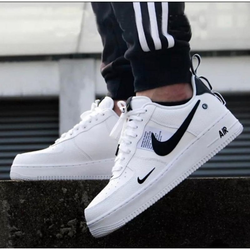 Nike Air Force Utility Branco Preto - Odare Shoes