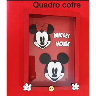 Quadro Cofre Mickey e Minnie