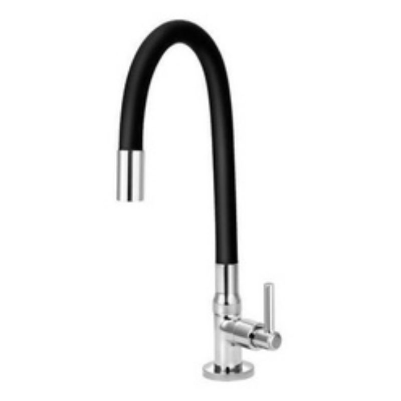 Torneira de Cozinha Gourmet Bancada Tubo Flexivel Preto