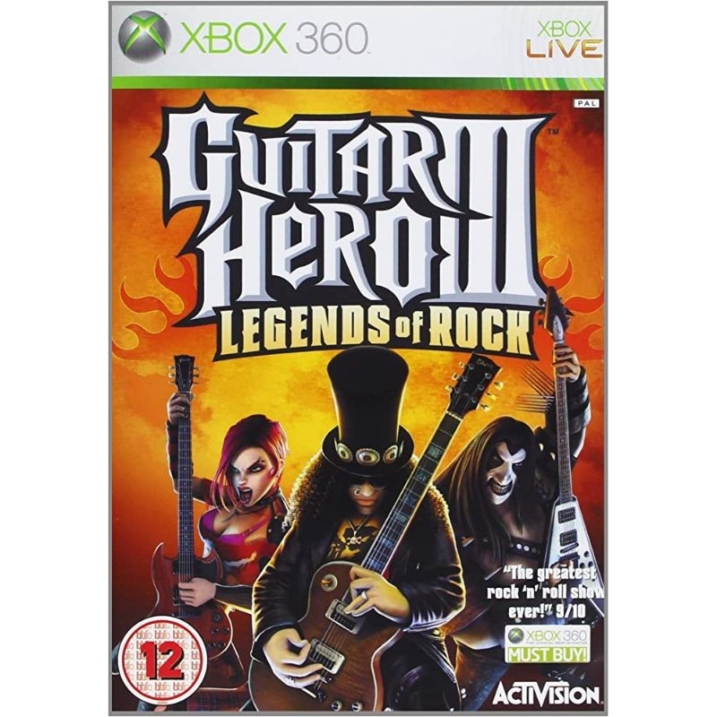 Guitar Hero 3 Legends of Rock Xbox 360 (Funciona com controle)