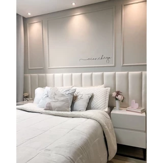 Kit módulos estofados de 60x20 cm para cabeceira de cama Casal, Queen ,king size