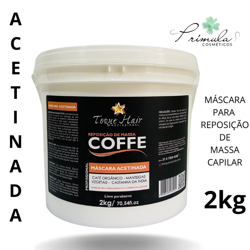 Máscara de Café 2kg para Reposição de Massa Capilar Ativa o Crescimento ...