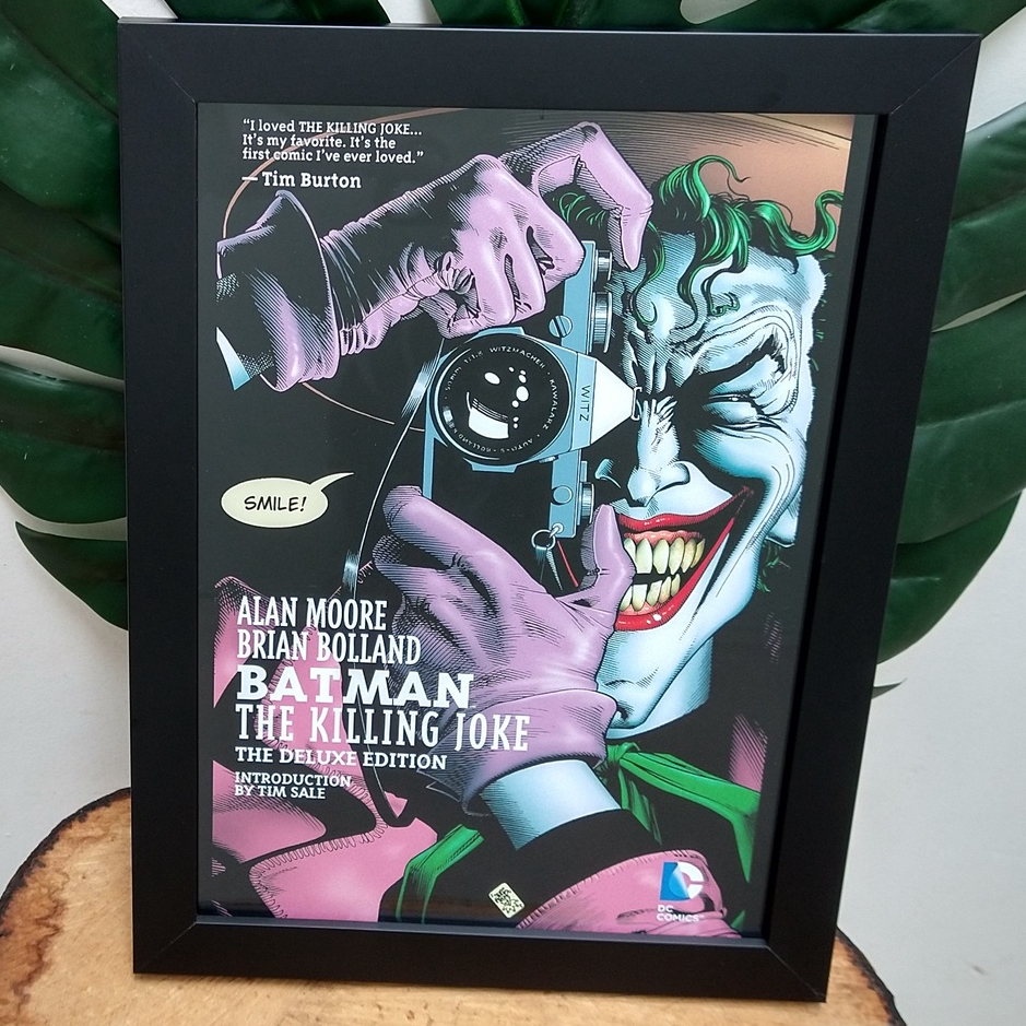 Quadro decorativo com moldura e vidro Batman A Piada Mortal Coringa pôster geek nerd Shopee Brasil