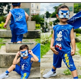 Fantasia SONIC Infantil — Boys' Costumes — Goiânia