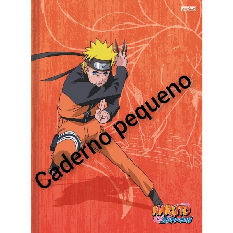 1 Caderno Brochura Pequeno Pers 48Fls Naruto PEQUENO