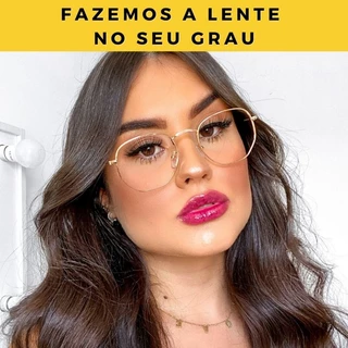 Armação para Óculos de Grau Hexagonal Feminino e Masculino