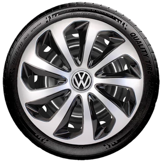 Jogo Conjunto 4 Calotas Aro 14 Volkswagen Gol Golf Parati Polo Saveiro Voyage Virtus Fox