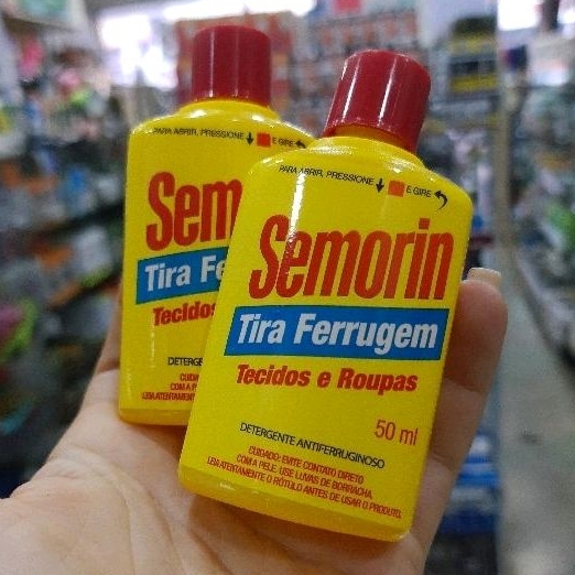 Semorin Tira Ferrugem Roupa Branca e Colorida 50ml