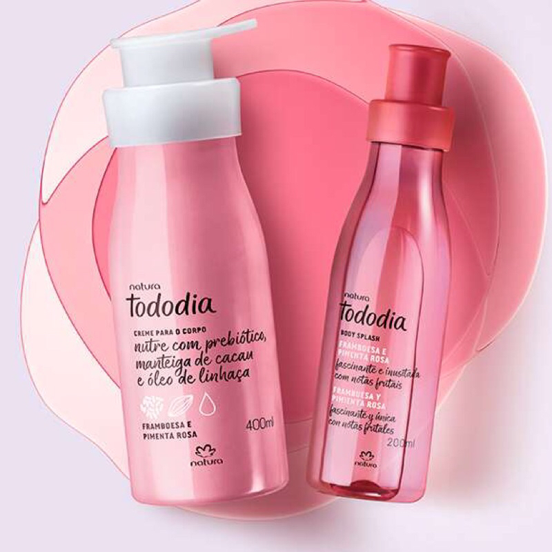 Conjunto Hidratante + Body Splash Tododia Framboesa E Pimenta Rosa ...