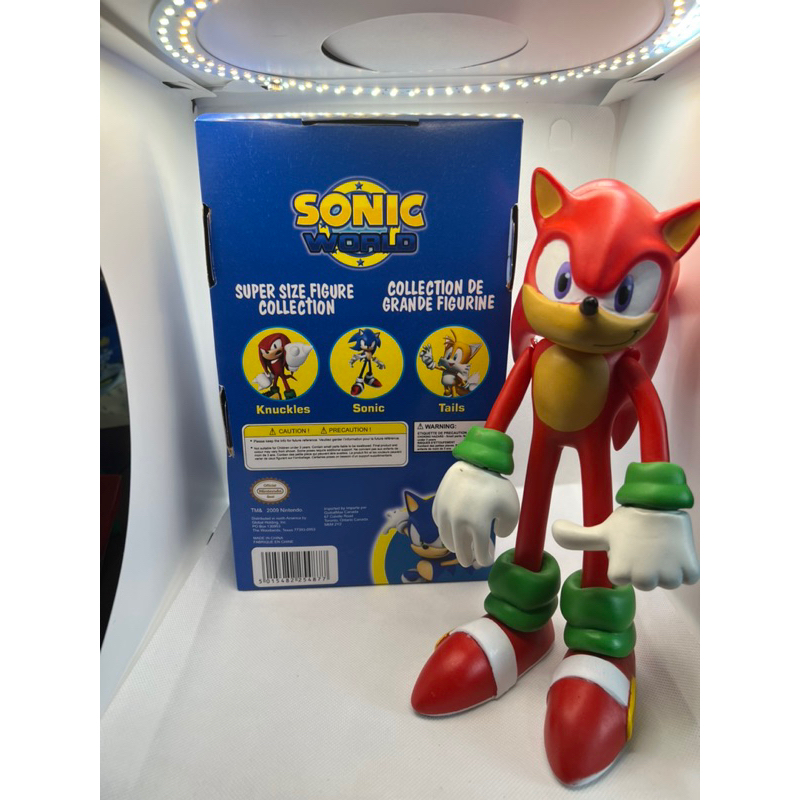 Boneco Sonic The Hedgehog Articulado Knuckles Candide 3402