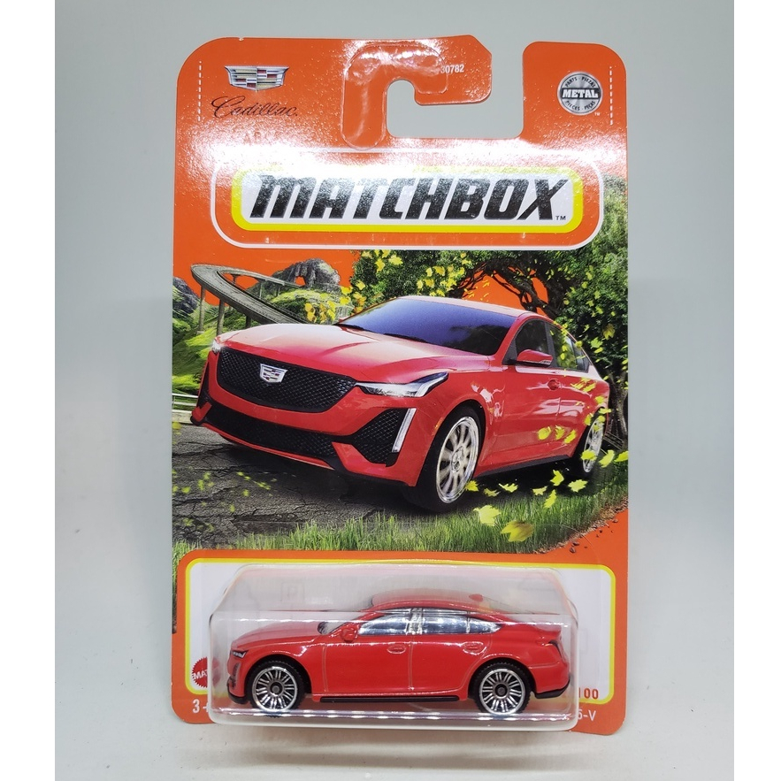 Voiture Miniature Matchbox Cadillac CT5-V 2021 - Échelle 1:64, Rouge, Série Luxury Sedans - Neuf Sous Boîte
