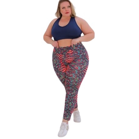 Calça Legging Mulher Maravilha Para Malhar Plus Size