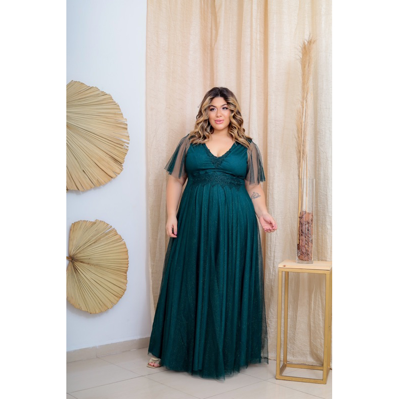 Vestido plus size de madrinha store de casamento