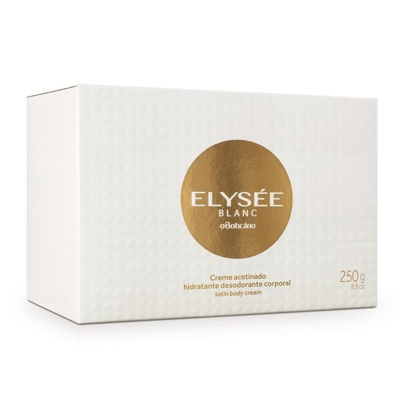 Creme acetinado Elysee blanc 250g Shopee Brasil