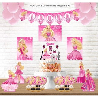 Topo de Bolo BARBIE Enfeite Decoração de Festa personalizado em Promoção na  Shopee Brasil 2023