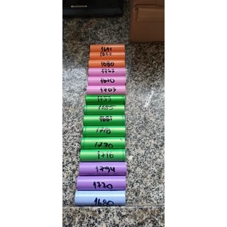 18 células 18650 entre 1600 a 1800 mAh usada