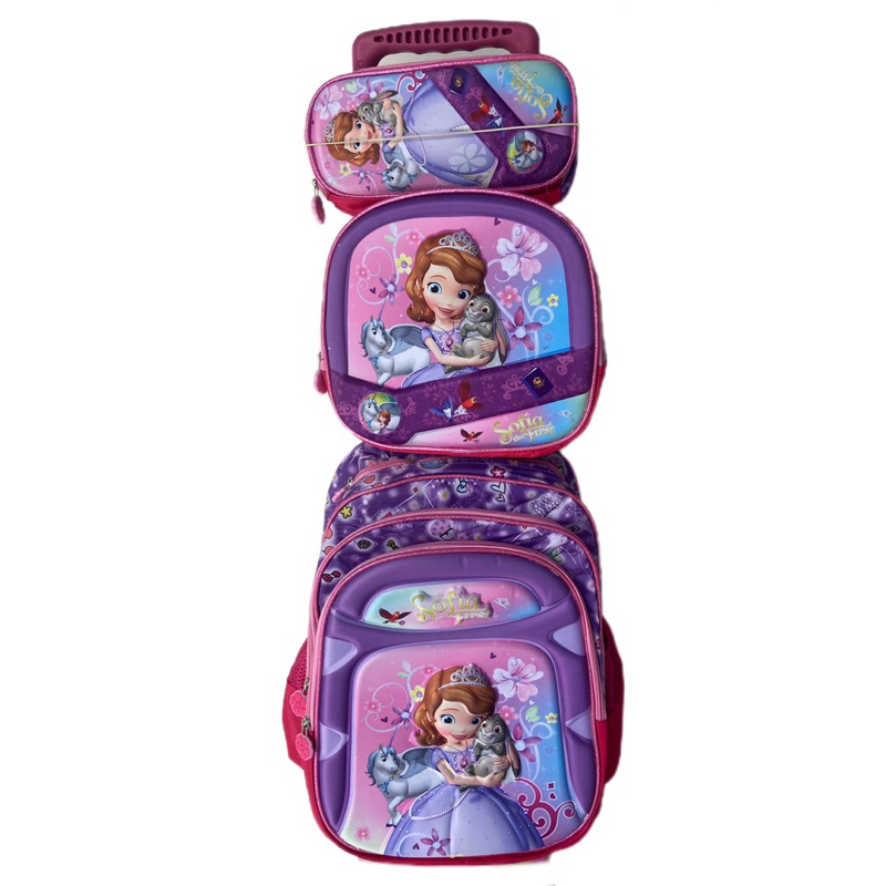 Mochila de rodinha princesa Sofia kit 3 peas | Shopee Brasil