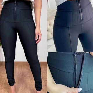Calça Legging Suplex Compressora Power Super Lipo Elasticidade Chapa Barriga