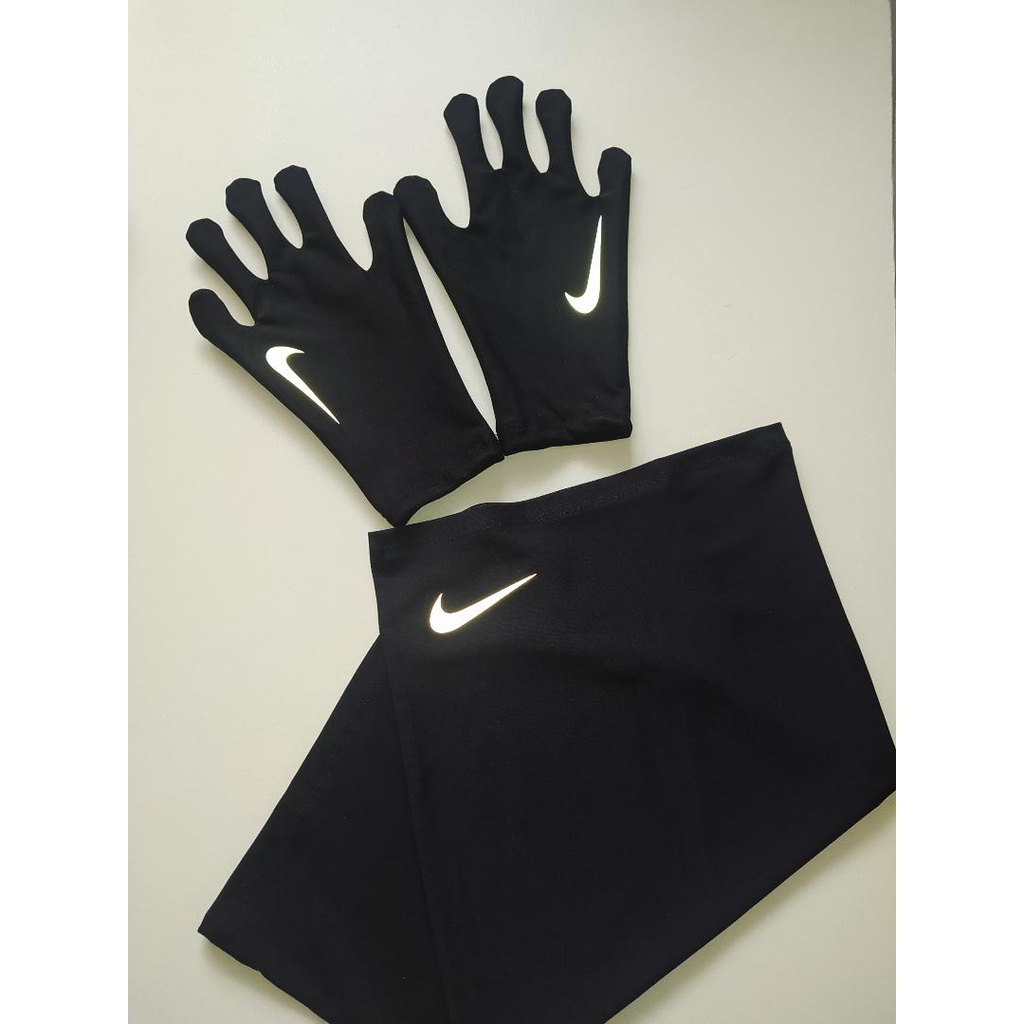 Kit Nik Par de Luvas + Bandana Snood Símbolo Refletivo
