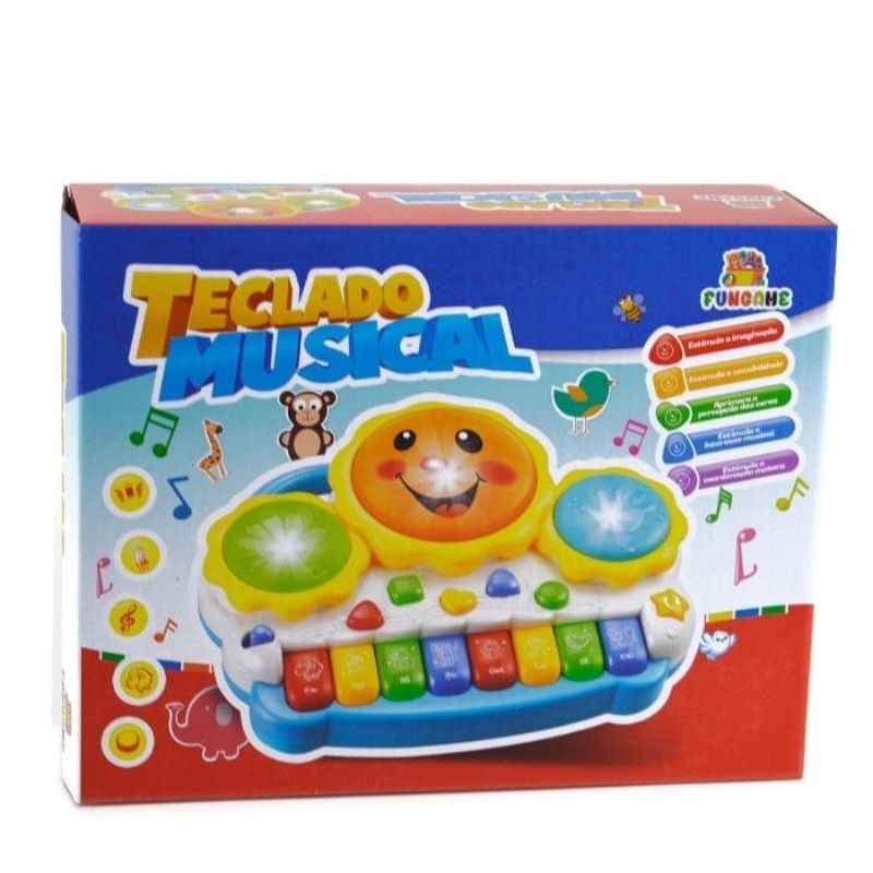 Teclado Piano Musical Bebê Brinquedo Infantil Divertido Drum, Brinquedo  para Bebês Nunca Usado 53895185