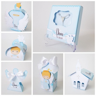 kit personalizado infantil Batizado Menino ( combo de 5 peças por modelo)