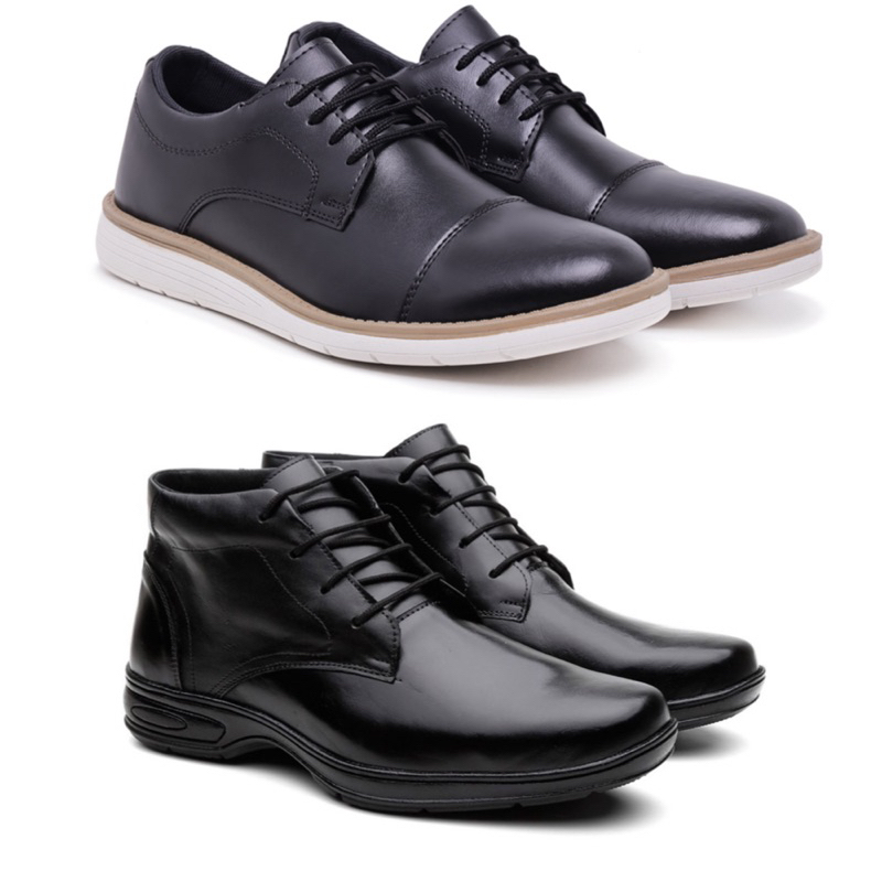 Sapato Social Masculino Oxford Brogue Dois Tons - Couro Legítimo Costurado à Mão