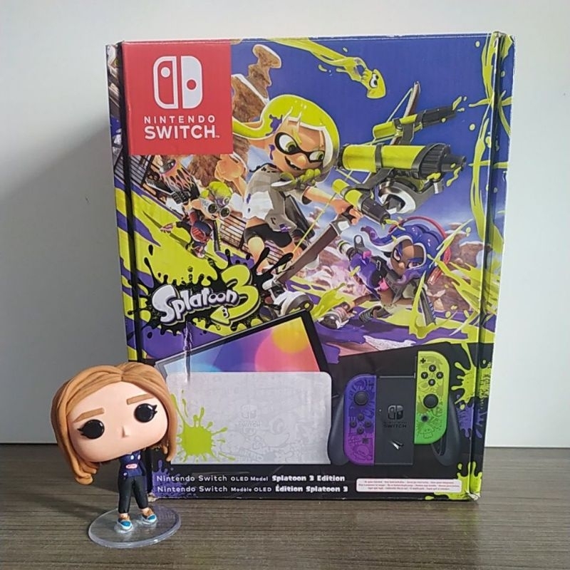 Nintendo Switch Oled Ed.Splatoon D.E.S.B.L.O.Q.U.E.A.D.O com 128gb ...