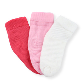 KIT Meias Super Finas para Bebê com 03 Pares 100% Poliamida ENXOVAL COMPLETO BEBE